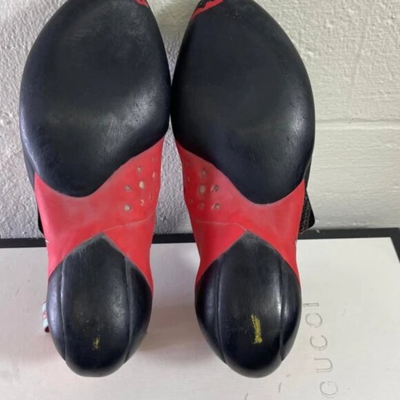 la-sportiva-solution-comp-  La Sportiva Solution Comp Climbing Shoes Hibiscus/Malibu Blue Women\'s 5.5 US